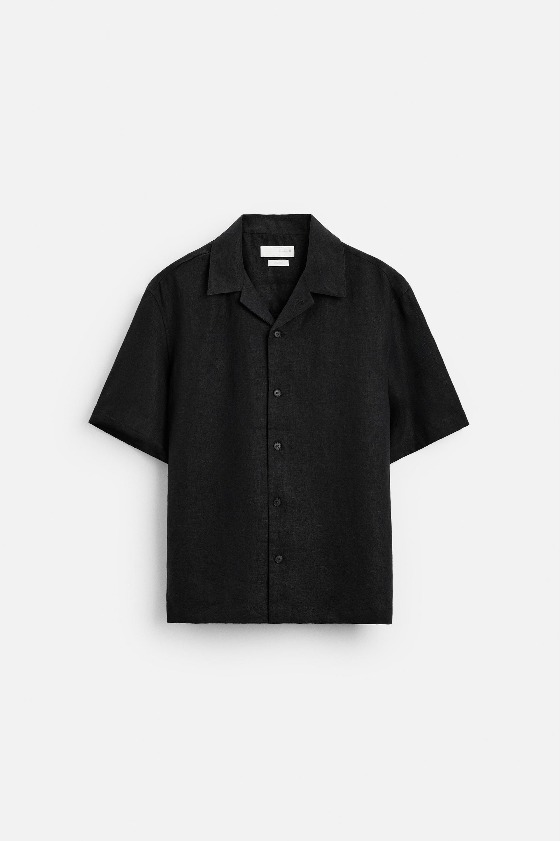 Premium linen summer set black
