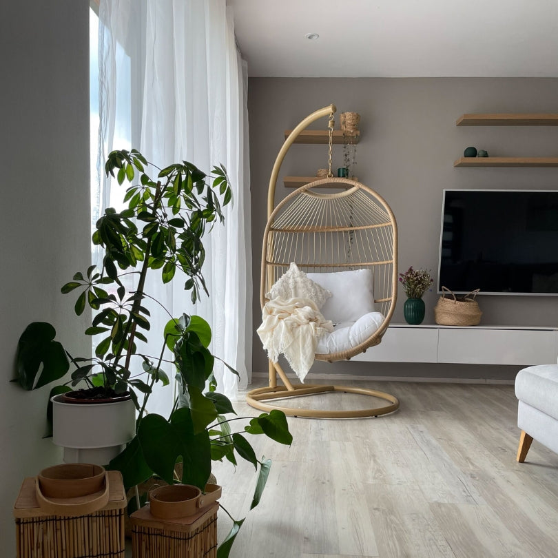 Eco Hammock with Stand – Natural hemp (sustainable)