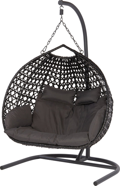 Adam 2-Person Hammock Stand – Matte black (contemporary)