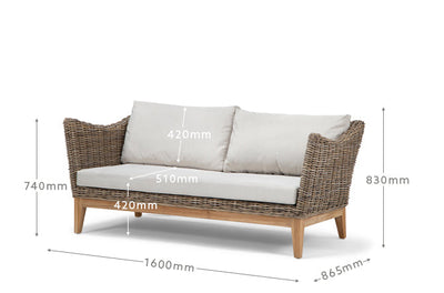 Brisbane Patio Lounge Set – Modern Linear Design