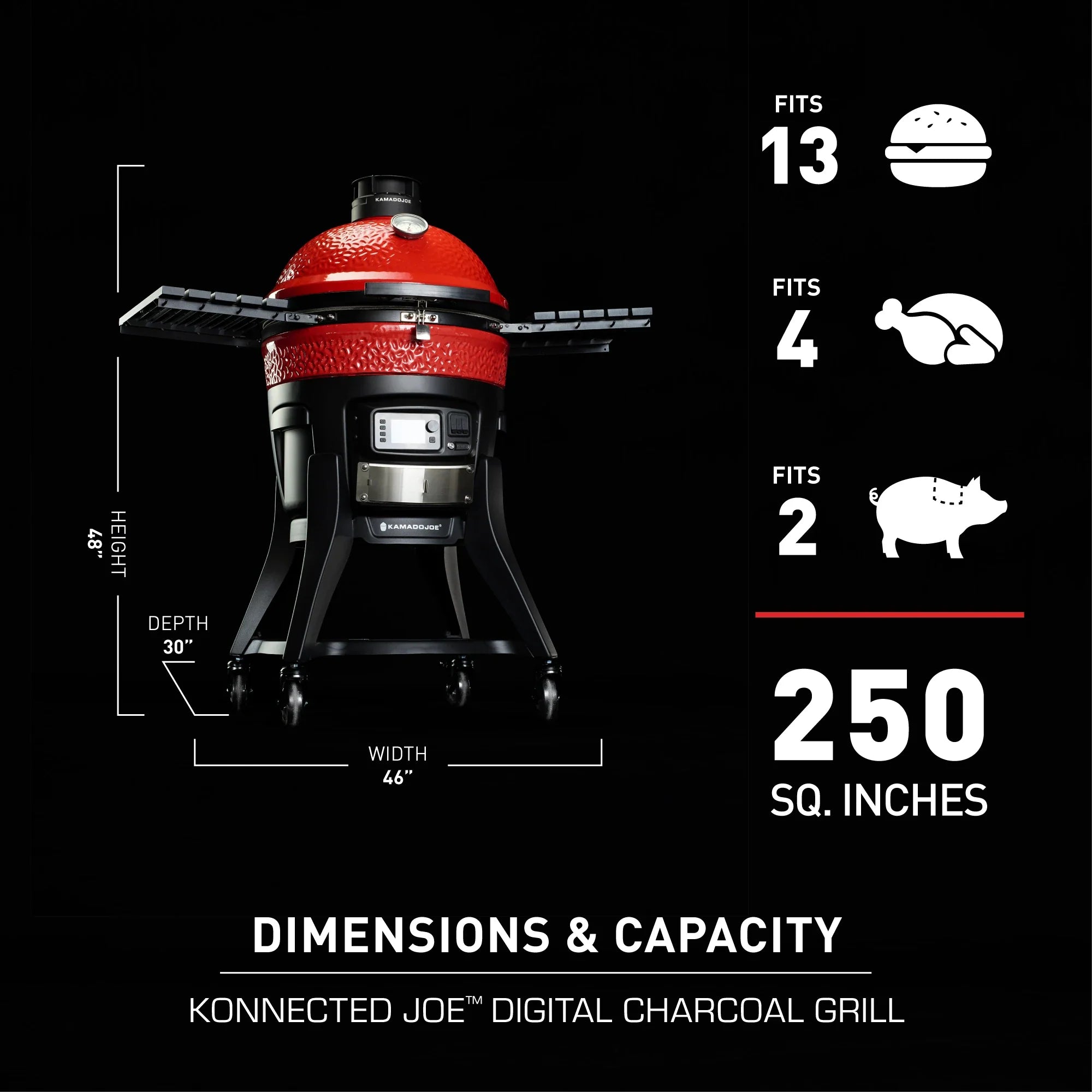 KAMADO JOE KONNECTED - INTELIGENTNY GRILL Z KONTROLĄ APLIKACJI