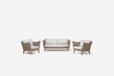 Brisbane Patio Lounge Set – Modern Linear Design