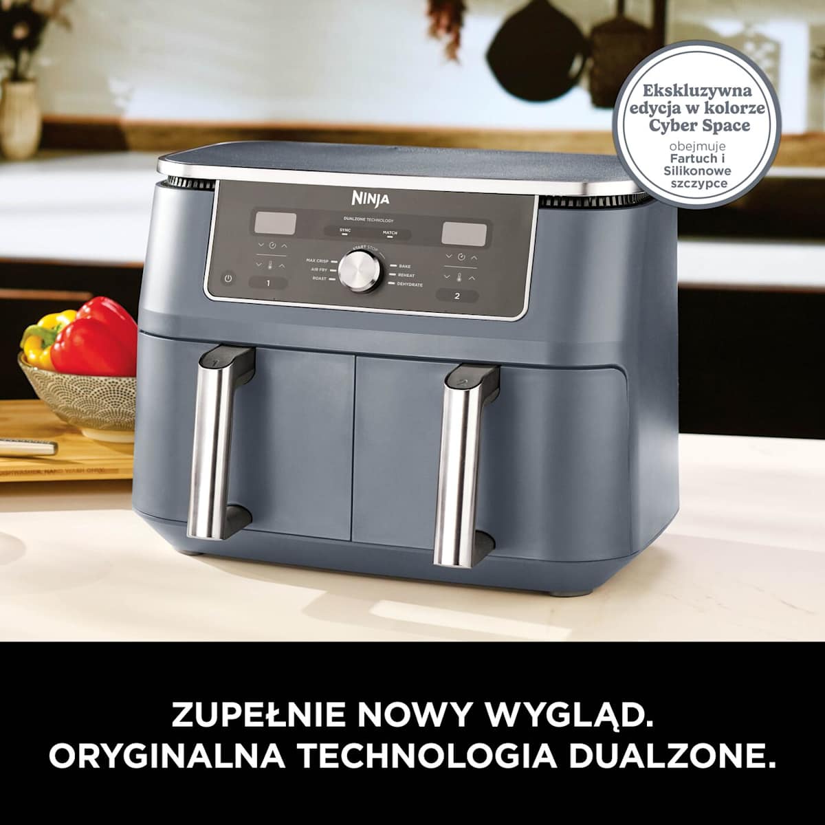 Ninja MAX | Air Fryer 9,5L | Dual Zone 6-w-1