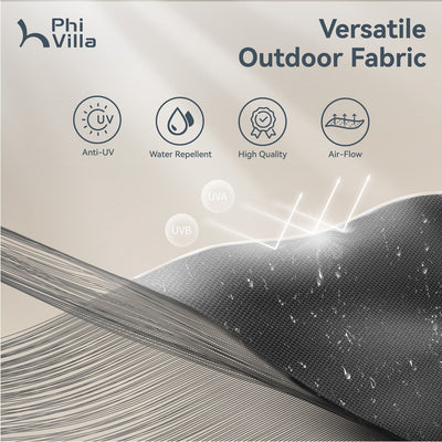 15ft Double-Sided Patio Extra Large Twin Umbrella with Base